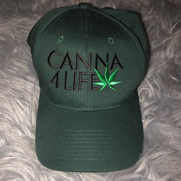 Port and Company Other - Canna 4life green Velcro adjustable cap